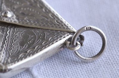 エドワーディアン　シルバースタンプケース　イギリス　アンティークストリュフ