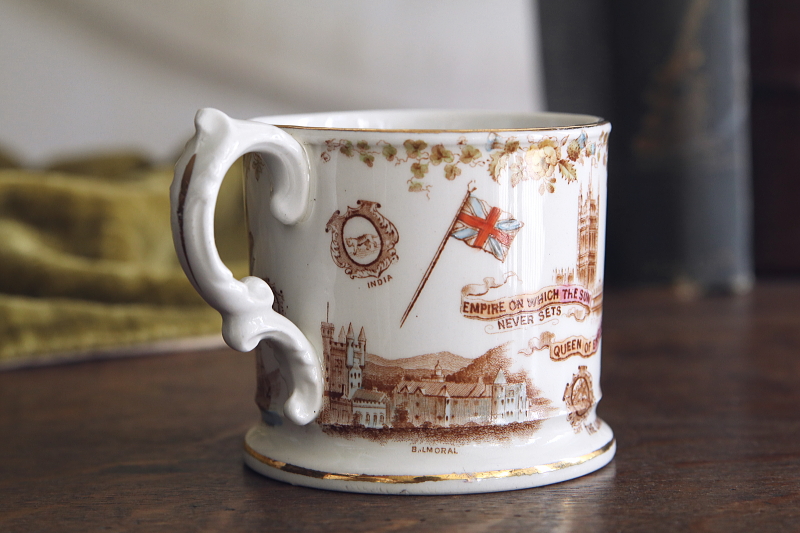 ヴィクトリア女王　ダイヤモンドジュビリーマグ　aynsley whiteleys イギリス　アンティークストリュフ