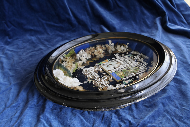 天使のメモリアルアートフレーム クロスターアルバイテン　天使　ドイツ・オーストリア アンティークストリュフ