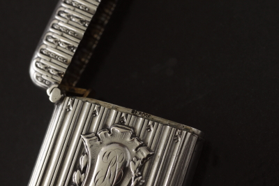 アンティークシルバーヴェスタ　マッチケース　フランス