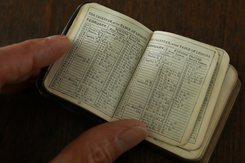 エンジェルズヘッズの銀装丁　コモンプレイヤー　聖公会　祈祷書　イギリス　アンティークストリュフ