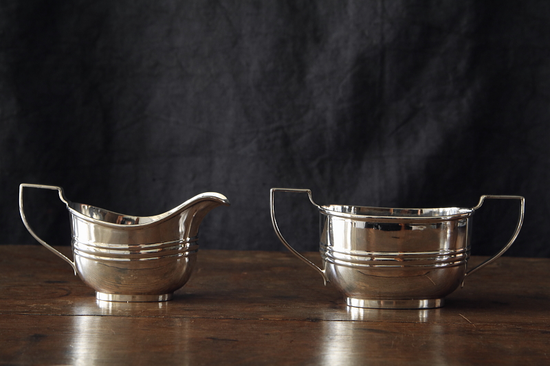 バチェラーティー3点セット　イギリス　アンティークストリュフ