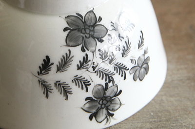 アーリーヴィクトリアン　ティーボウルソーサー　草花文　アンティークストリュフ