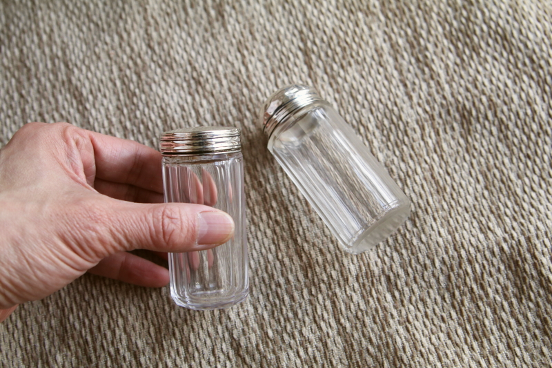 カットグラス　ドレッシングジャー　イギリス　アンティークストリュフ