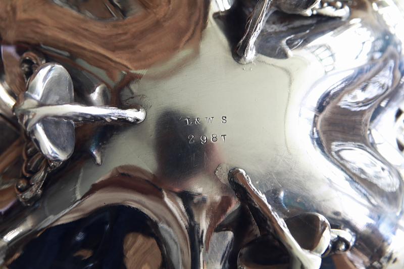 レースワークケーキバスケット　ヴィクトリアン　LEE & WIGFULL　イギリス　アンティークストリュフ