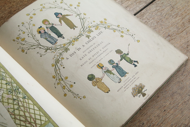 KATE GREENAWAYの童謡集　ケイト・グリーナウェイ　イギリス　古書 アンティークストリュフ