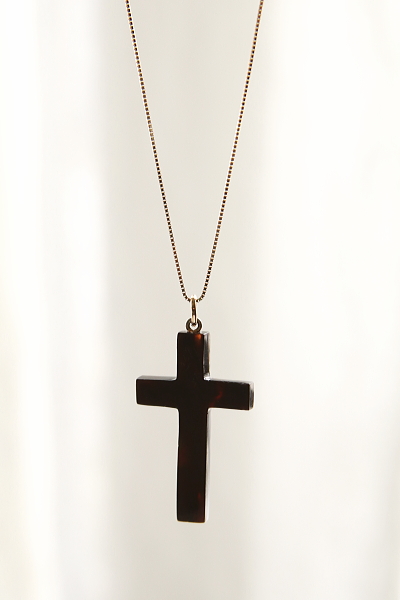 ピクウェのクロスペンダント　荊の金象嵌　イギリス アンティークストリュフ