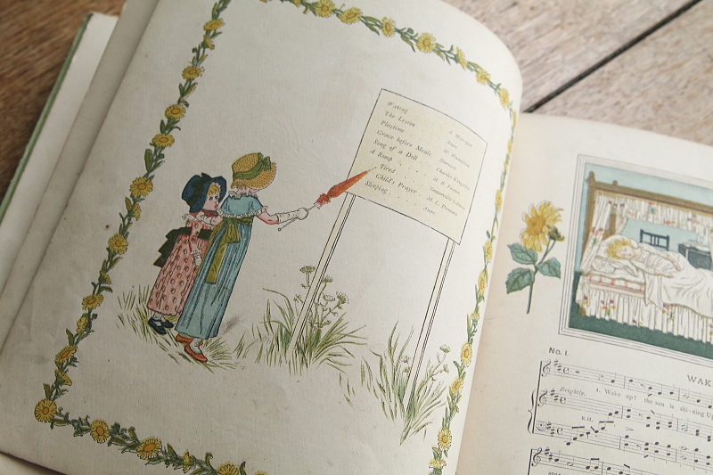 KATE GREENAWAYの童謡集　ケイト・グリーナウェイ　イギリス　古書 アンティークストリュフ
