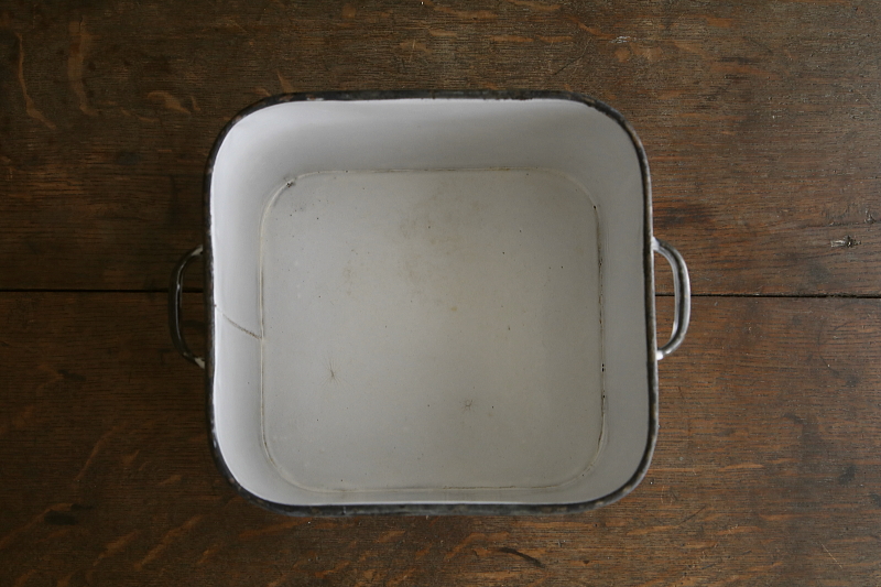 琺瑯ブレッドビン　レアスモールサイズ　イギリス　アンティークストリュフ