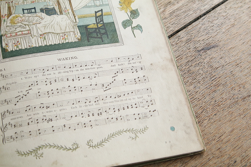 KATE GREENAWAYの童謡集　ケイト・グリーナウェイ　イギリス　古書 アンティークストリュフ