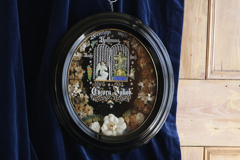 天使のメモリアルアートフレーム クロスターアルバイテン　天使　ドイツ・オーストリア アンティークストリュフ