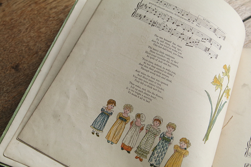 KATE GREENAWAYの童謡集　ケイト・グリーナウェイ　イギリス　古書 アンティークストリュフ