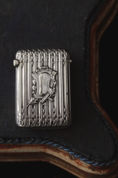 アンティークシルバーヴェスタ　マッチケース　フランス