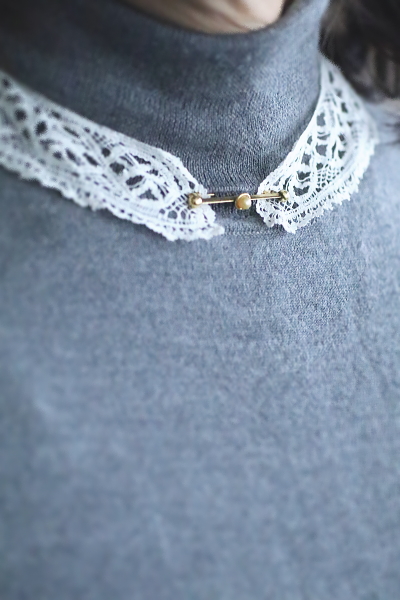 デッドストックピンブローチ　フランス　アンティークストリュフ