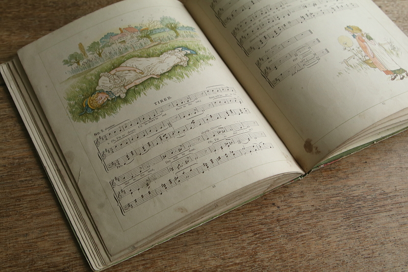 KATE GREENAWAYの童謡集　ケイト・グリーナウェイ　イギリス　古書 アンティークストリュフ