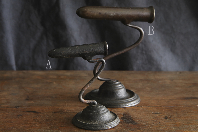 ヴィクトリアンタリーアイロン　ゴッファリングアイロン　イギリス　 アンティークストリュフ