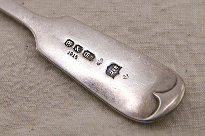 フィドルパターンのサービングスプーン　mappin and webb elkington 　イギリス　アンティークストリュフ