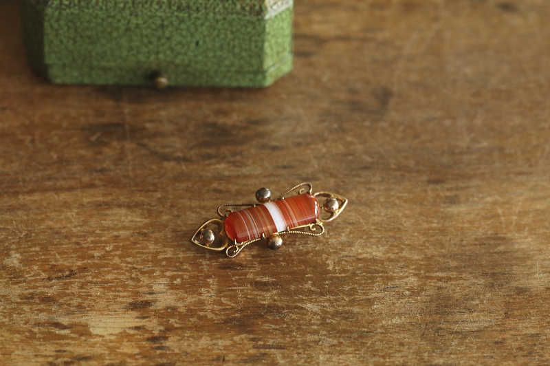 スコティッシュアゲートバーブローチ　スコットランド　アンティークストリュフ